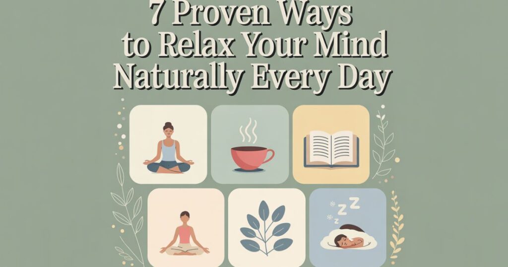 Person practicing deep breathing to relax your mind naturally