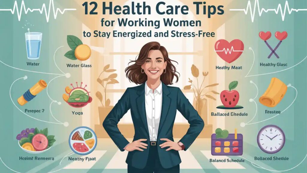 Health care tips for working women to stay energized and stress-free