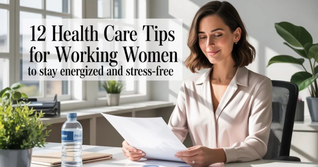 Health care tips for working women to stay energized and stress-free
