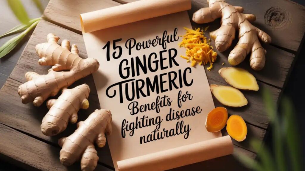 15 powerful ginger turmeric benefits for fighting disease naturally with fresh ginger and turmeric roots