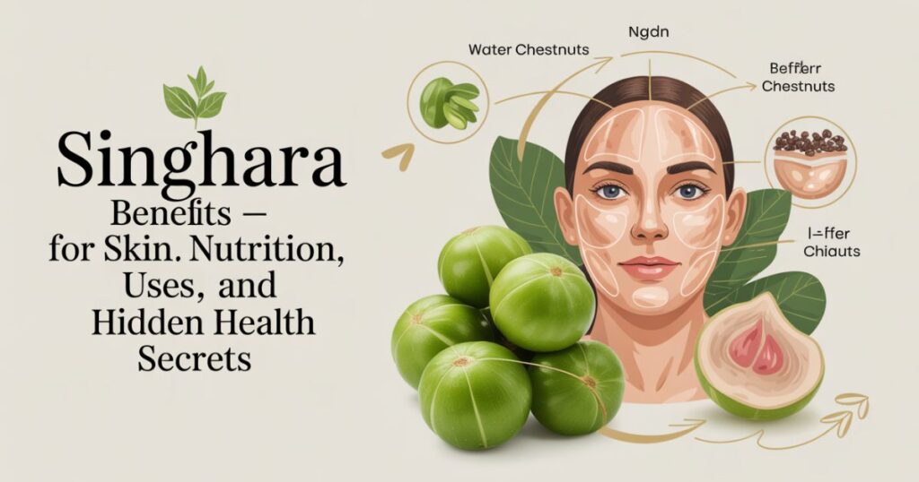 Singhara benefits for skin — natural glow and hydration from water chestnuts.
