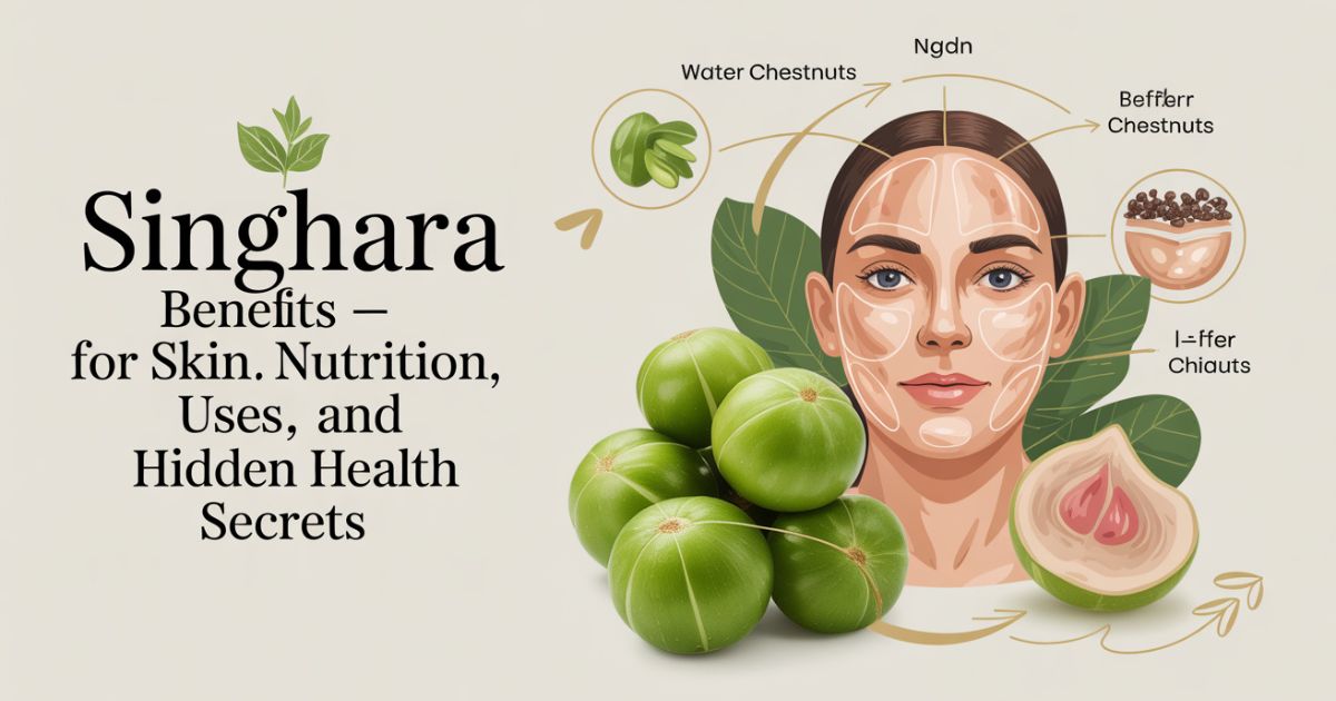 Singhara benefits for skin — natural glow and hydration from water chestnuts.