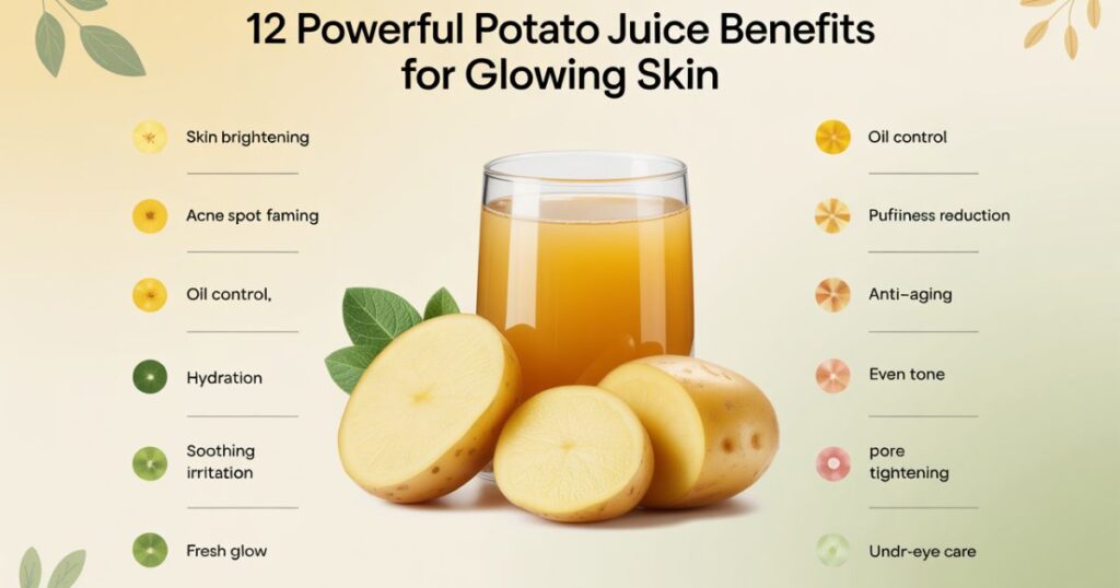 12 Powerful Potato Juice Benefits for Glowing Skin