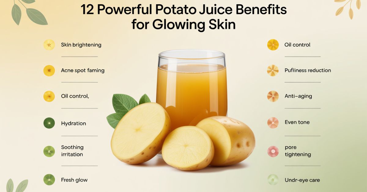 12 Powerful Potato Juice Benefits for Glowing Skin