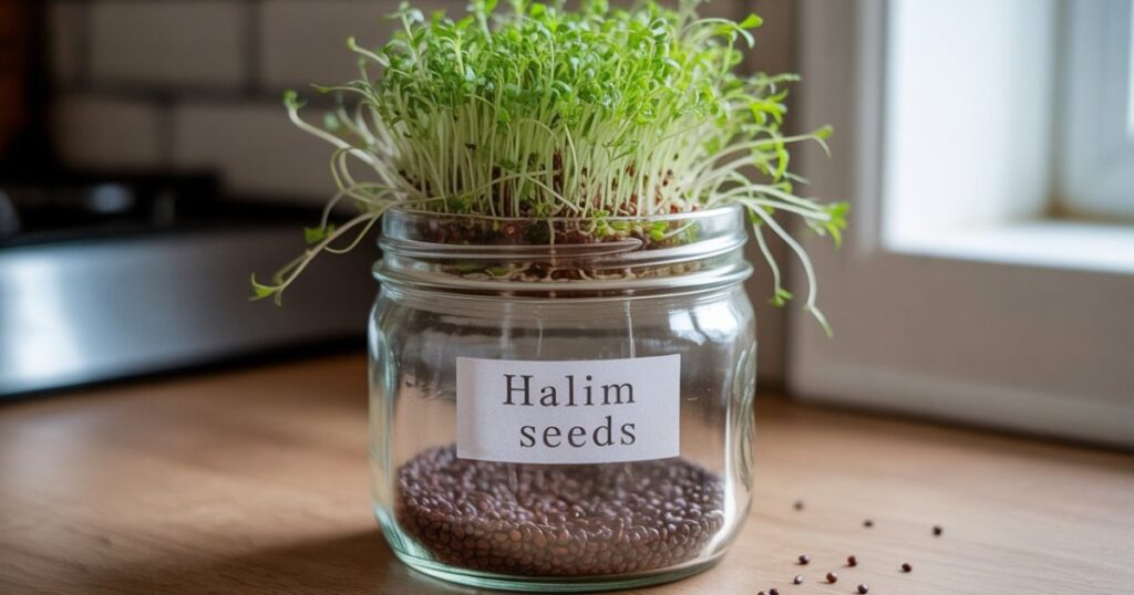 Halim seeds soaked in water for skin, hair, and health benefits