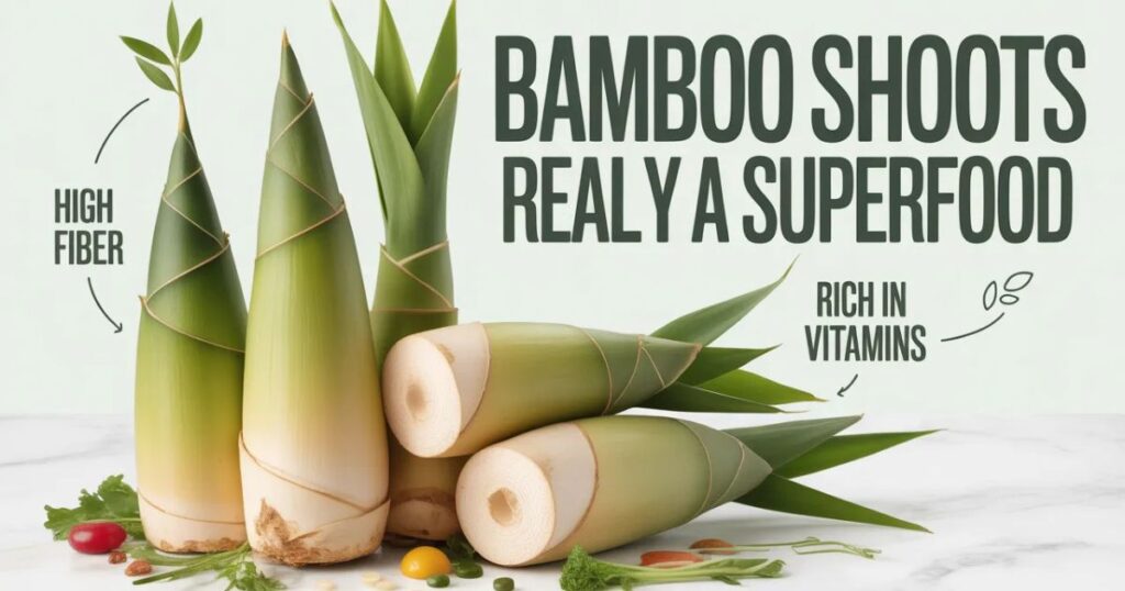 Fresh bamboo shoots showing bamboo shoots health benefits and nutrition