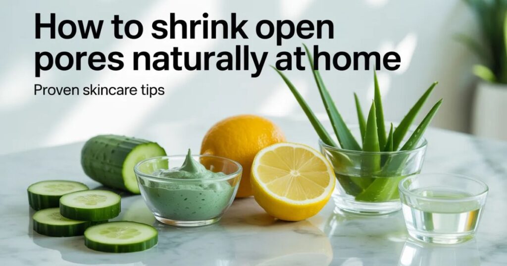 How to Shrink Open Pores Naturally at Home (Proven Skincare Tips)