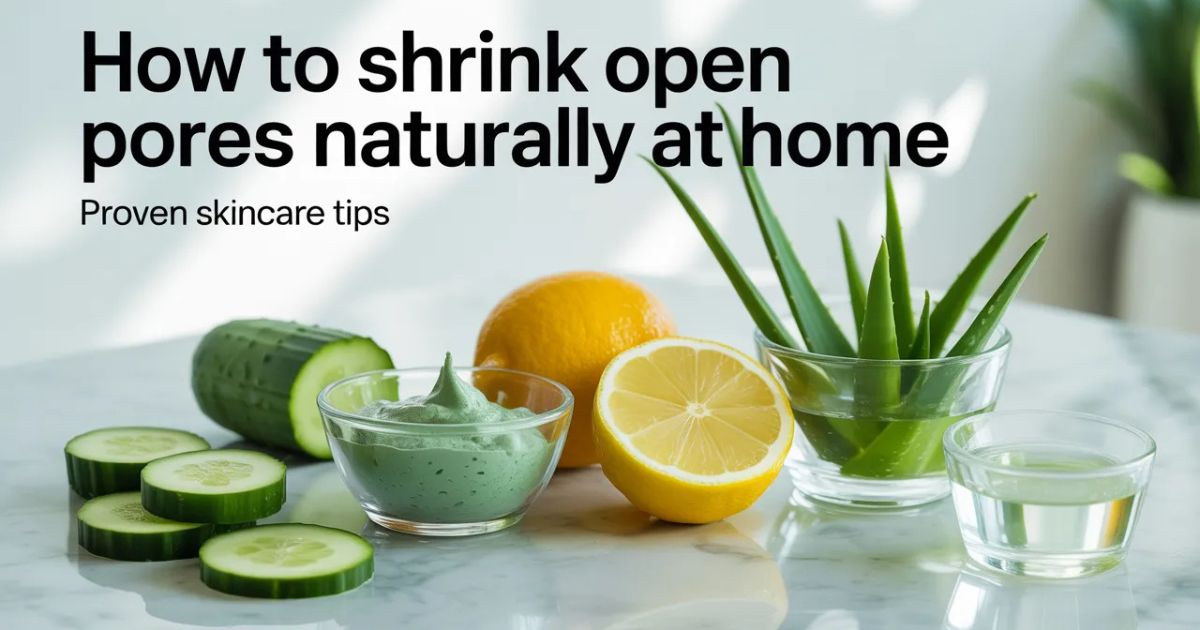 How to Shrink Open Pores Naturally at Home (Proven Skincare Tips)