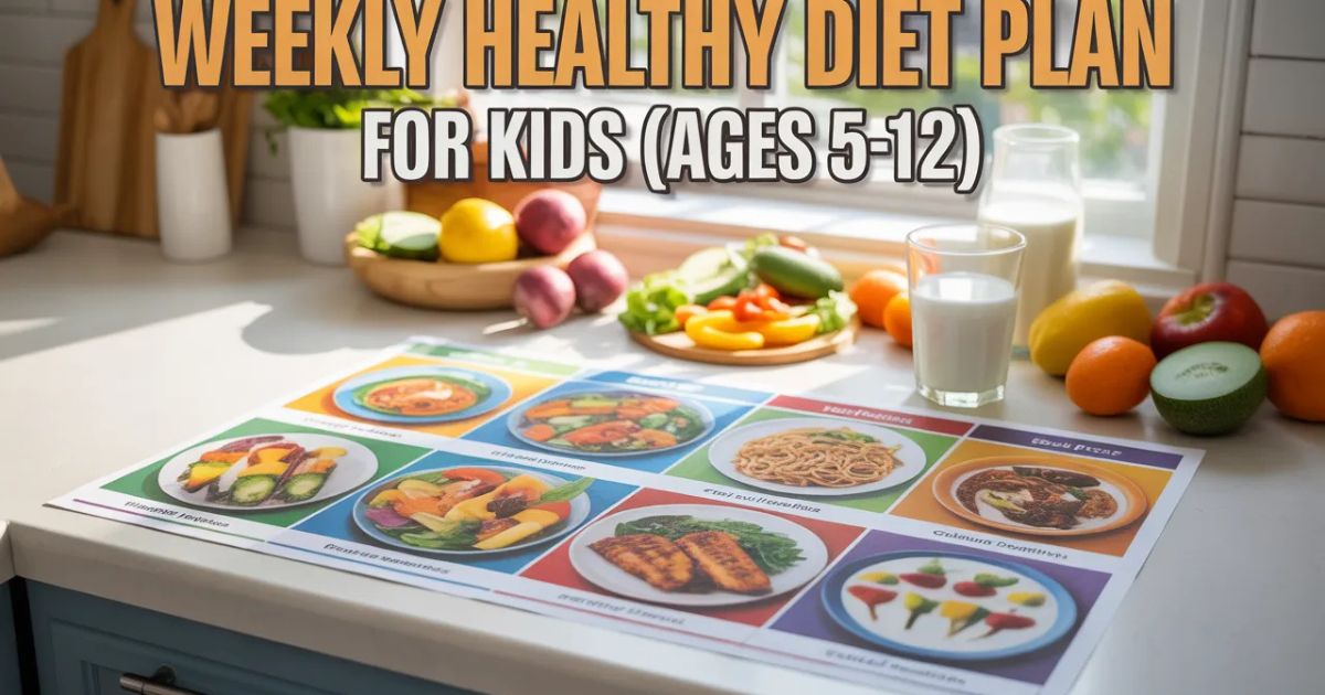 weekly healthy diet plan for kids